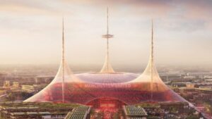 Manchester Uniteds nye stadion projekteret.