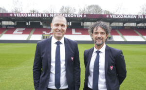 Mikkel Hemmersam med Henrik Tønder på Vejle Stadion