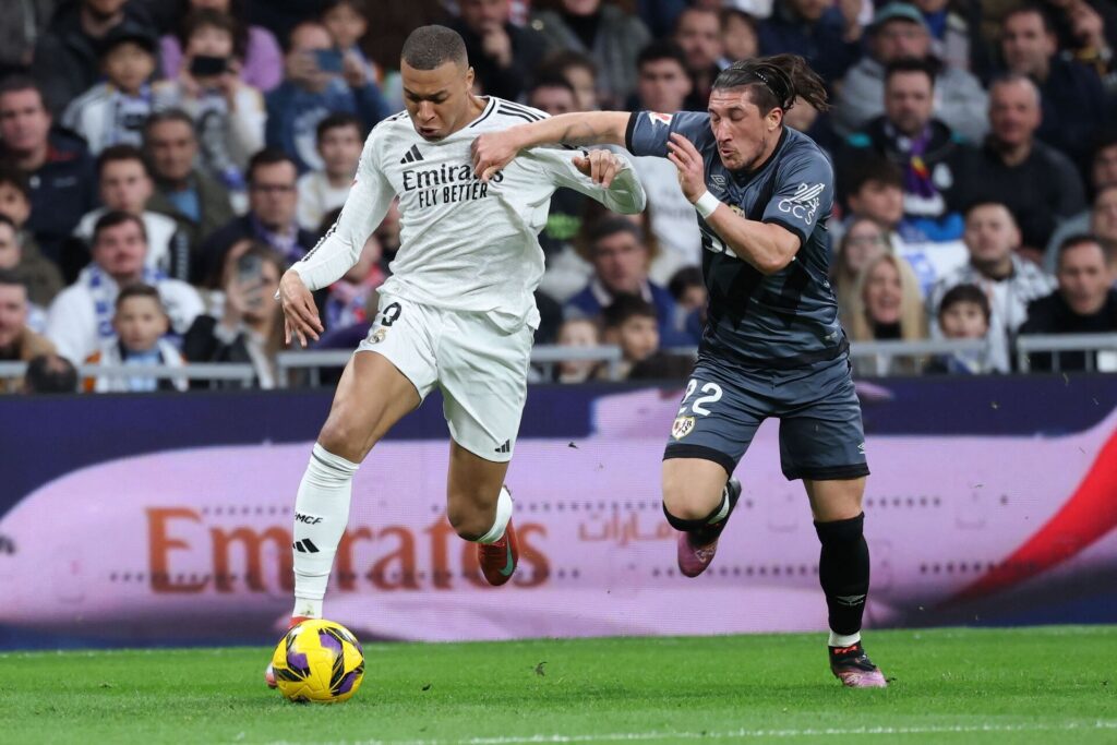 Kylian Mbappé i aktion mod Rayo Vallecano.