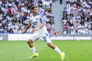 Rodrigo Huescas, FC København under Superligakampen mellem FC København og Randers FC i Parken søndag den 4. august 2024.