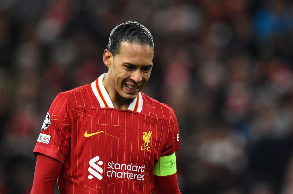 Virgil van Dijk i kamp for Liverpool.