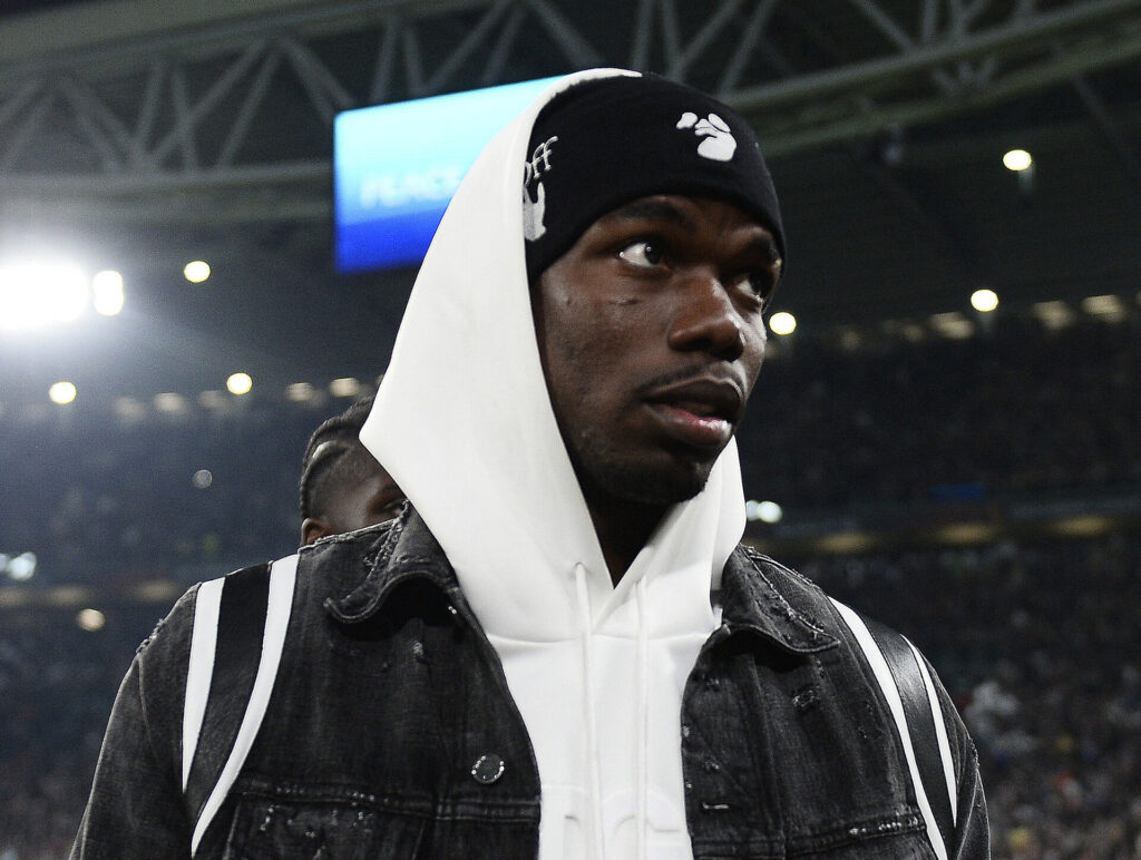 Paul Pogba på stadion i forbindelse med en Juventus-kamp.