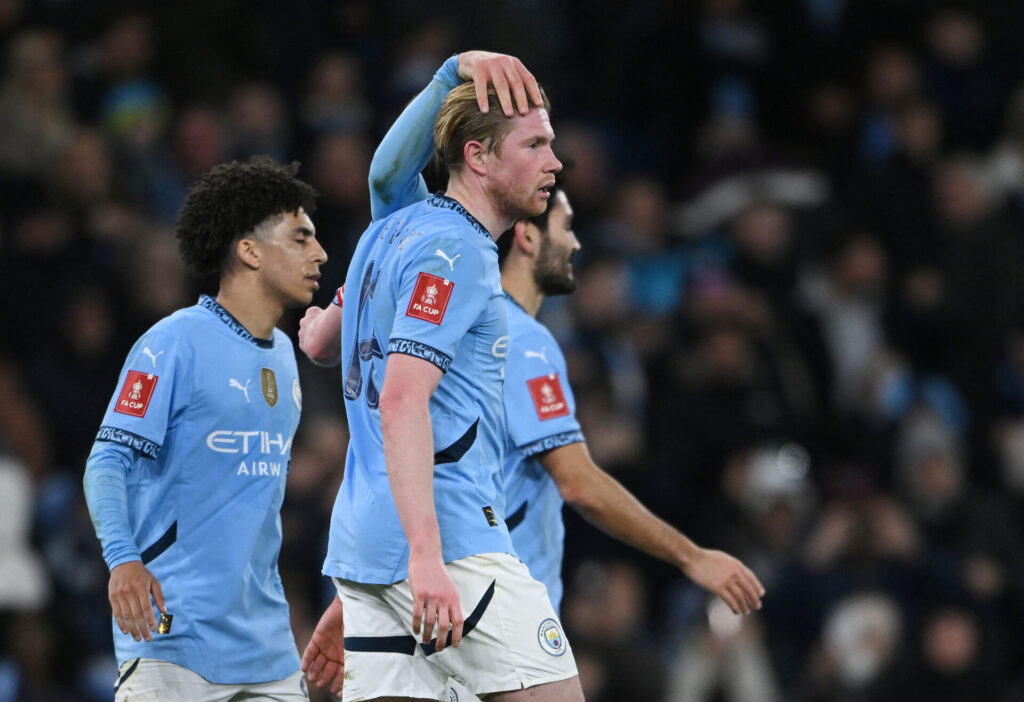 De Bruyne i aktion i FA Cup