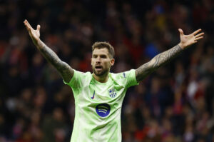 Inigo Martinez var på banen søndag aften mod Atletico Madrid.