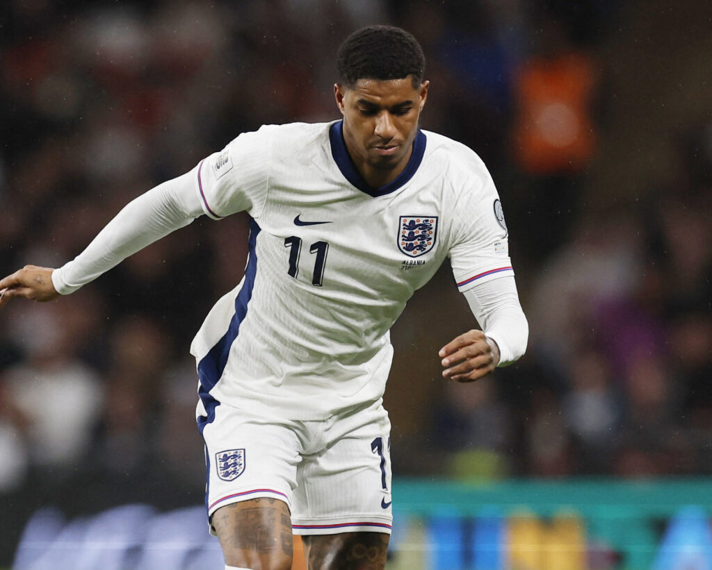 Rashford i aktion for England