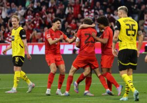 Bayerns spillere jubler