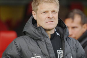 Jens Fønsskov Olsen under kampen mellem FC Nordsjælland og F.C. København.