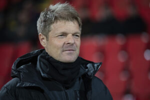 Jens Fønsskov Olsen under en FC Nordsjælland-kamp.