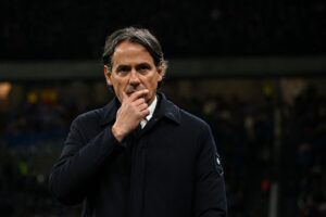 Simone Inzaghi på sidelinjen under en kamp for Inter.