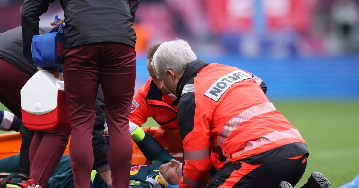 Leipzig-keeper lå bevidstløs på banen – sådan har han det nu Foto: Ronny Hartmann/AFP/Ritzau Scanpix