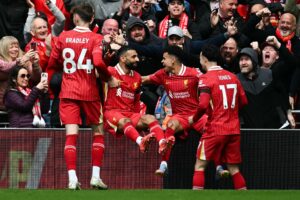 Luis Diaz har netop scoret for Liverpool i mod West Ham