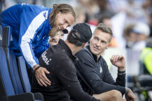 Mads Lyng og Bjørn Paulsen i snak