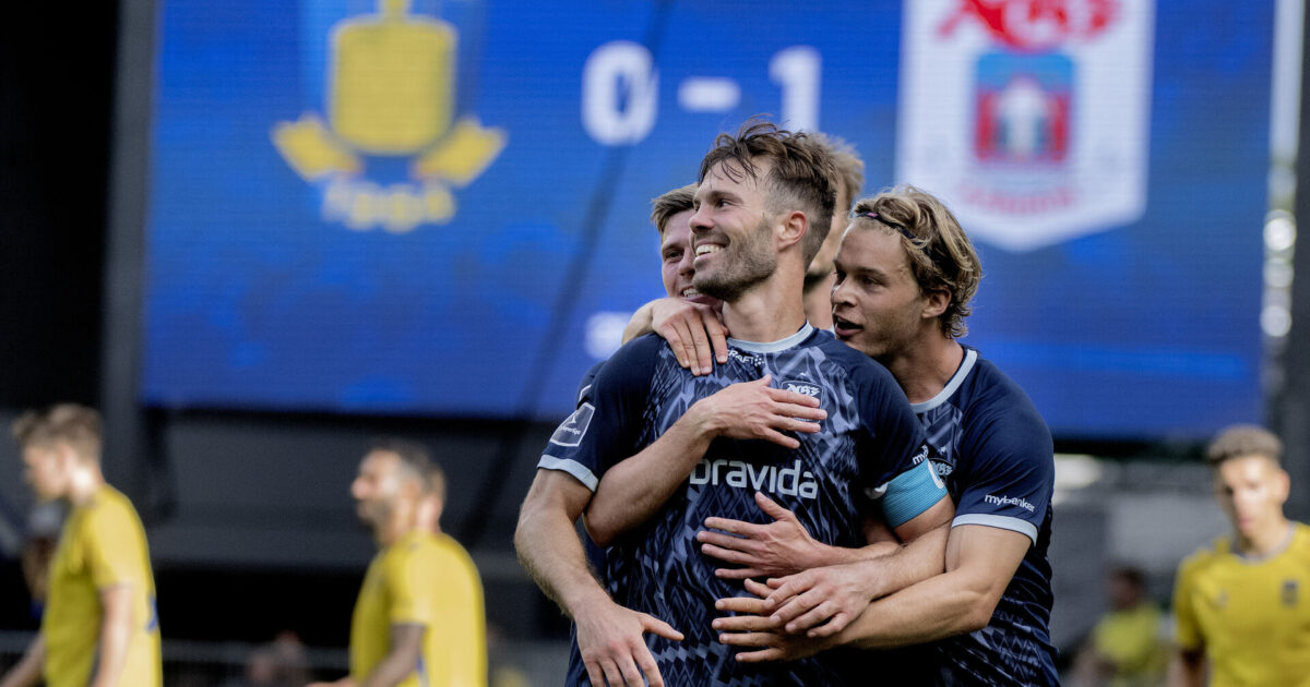 Patrick Mortensens vilde statistik mod Brøndby: Jeg har ingen forklaring på det Foto: Nils Meilvang/Ritzau Scanpix