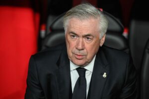Carlo Ancelotti på Real Madrids bænk.