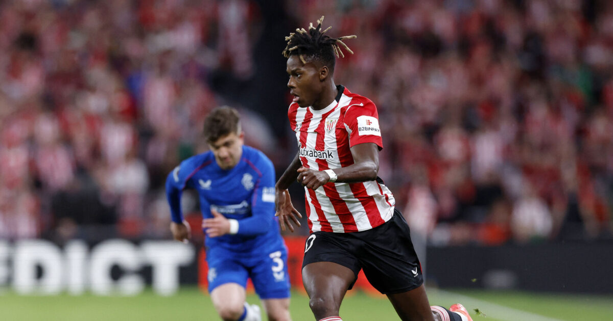 Ombejlet Nico Williams var på vej væk, men: Vil spille Champions League med Athletic Bilbao Foto: Vincent West/Reuters/Ritzau Scanpix