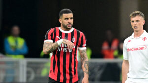 Kyle Walker i sin AC Milan-trikot.