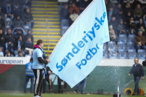 Et flag på Sønderjyskes hjemmebane.