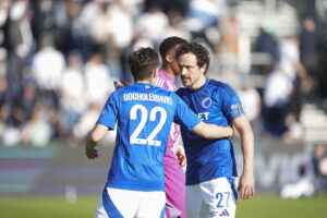 Thomas Delaney under FCK's kamp mod AGF.