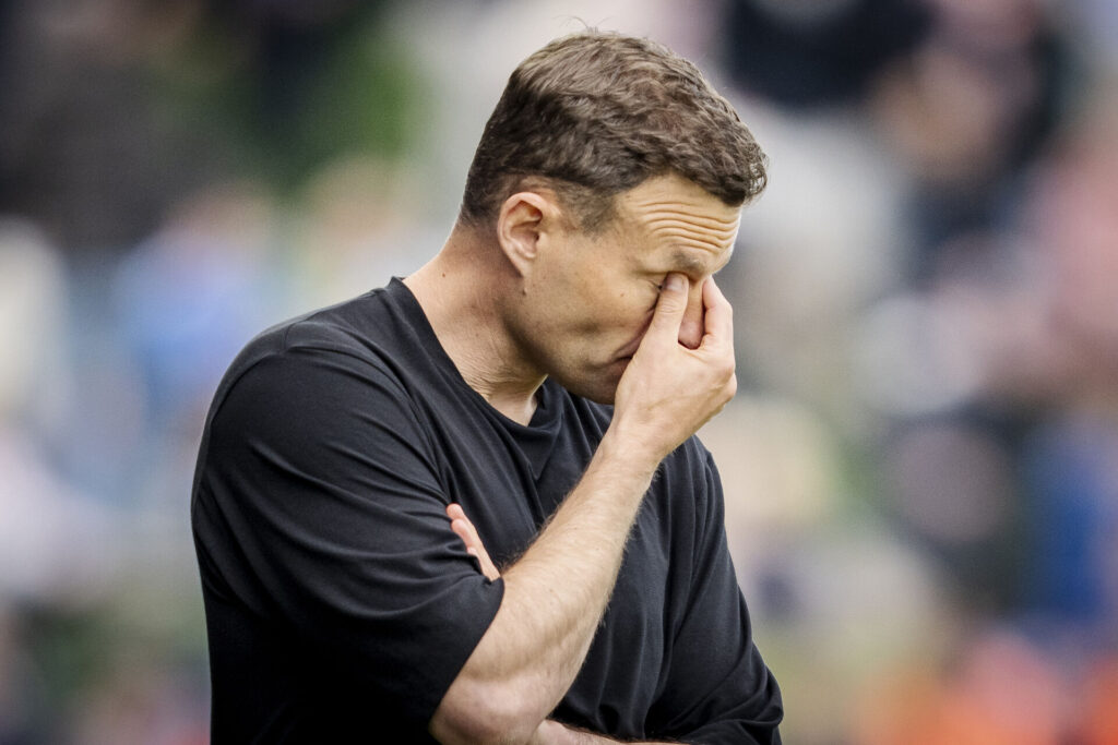 En presset Kristoffer Wichmann.