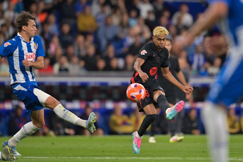 Lamine Yamal scorer for FC Barcelona.