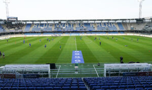 Blue Water Arena inden Oddset Pokalen kampen mellem Esbjerg fB og Viborg FF på Blue Water Arena i Esbjerg onsdag den 27. september 2023.