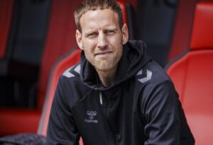 Frederik Birk på plads på Right to Dream Park.