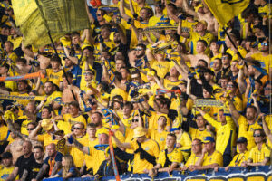 Brøndbys fans på plads til semifinalen i Pokalen.