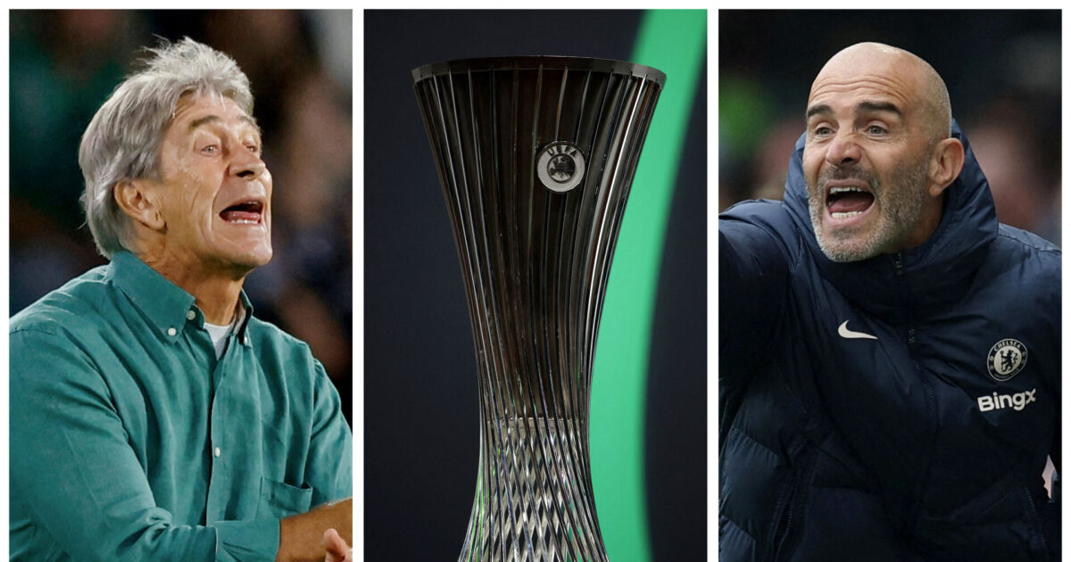 Maresca står overfor sin ‘professionelle far’ i Conference League-finalen Foto: Ritzau Scanpix/REUTERS