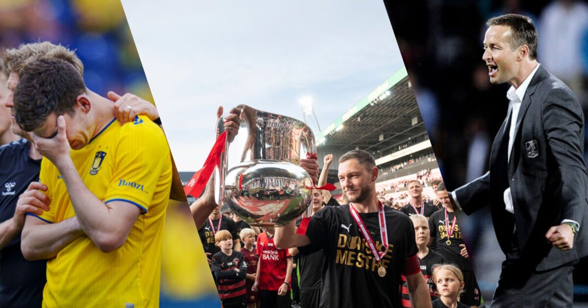 Snart afgøres det: Her er de vildeste sæsonfinaler i Superligaens historie Foto: Bo Amstrup/Ritzau Scanpix / Liselotte Sabroe/Ritzau Scanpix / 