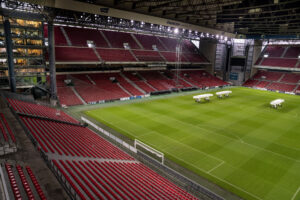 F.C. København præsenterer ny strategi på et pressemøde i Sky Bar i Parken, København,