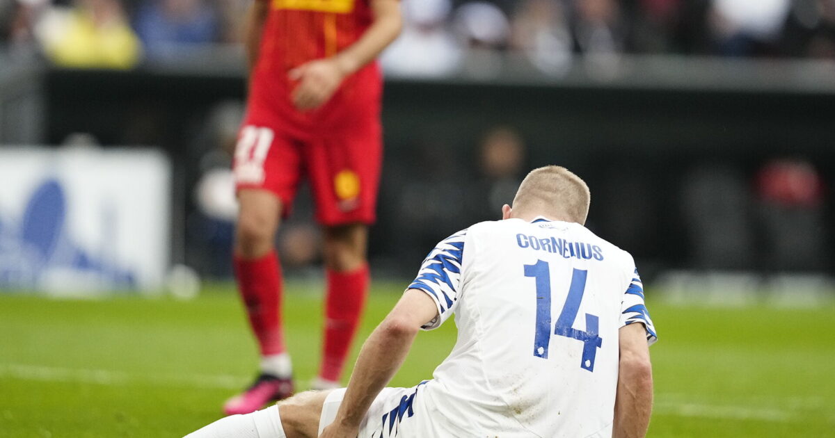 Skadet Cornelius bliver umiddelbart ikke klar til pokalfinalen Foto: Mads Claus Rasmussen/Ritzau Scanpix