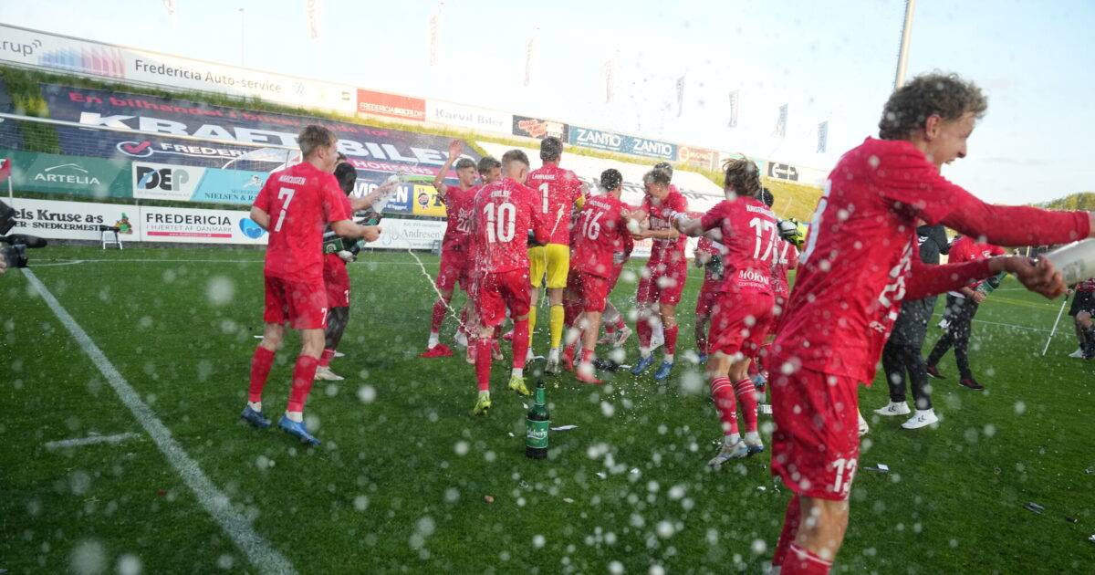 Fredericia-fejring venter: Han kommer til at vågne op i en busk Claus Fisker/Ritzau Scanpix