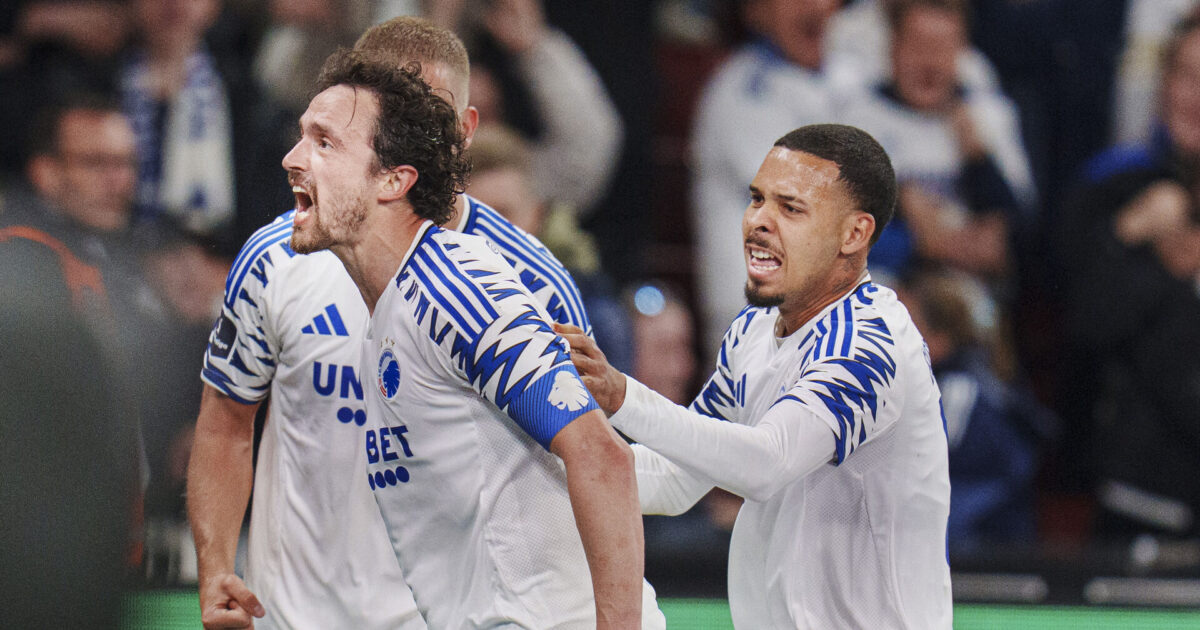 Lagde op til målet: Det er Delaneys vigtigste hovedstød i karrieren Foto: Liselotte Sabroe/Ritzau Scanpix