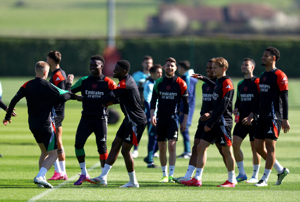 Arsenal til en træning.