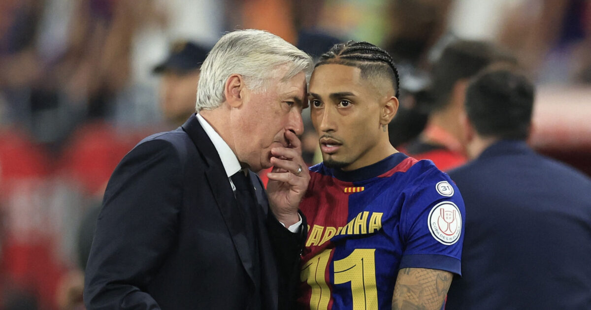 Ancelotti stikker til Barca: Skal jo ikke med til klub-VM Foto: Borja Suarez/REUTERS