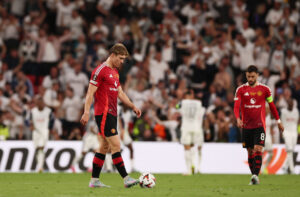 Rasmus Højlund under Europa League-finalen mellem Tottenham og Manchester United.