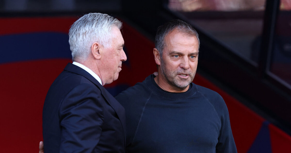 Flick hylder Ancelotti: En af de bedste trænere i verden Foto: Albert Gea/REUTERS