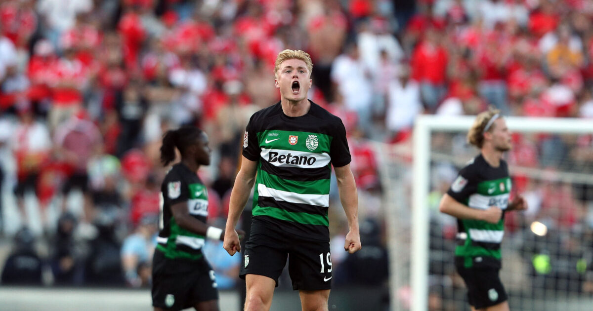 Dansk ekstase i Portugal: Conrad Harder sikrer Sportings pokaltriumf Foto: Ritzau Scanpix/REUTERS