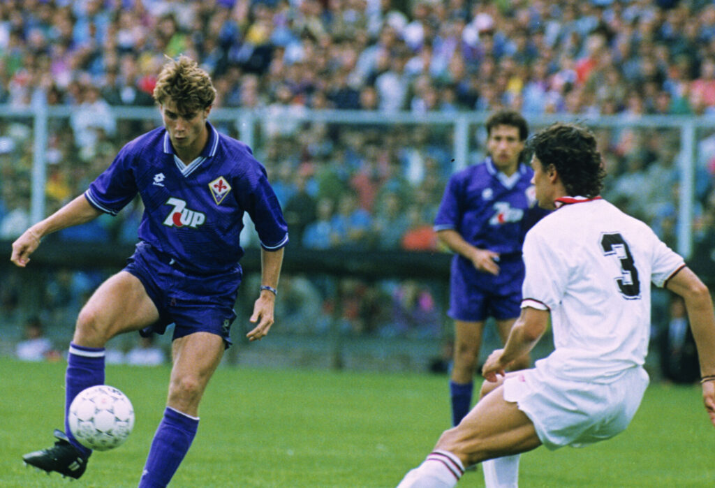 Brian Laudrup i Fiorentinas udebanetrøje