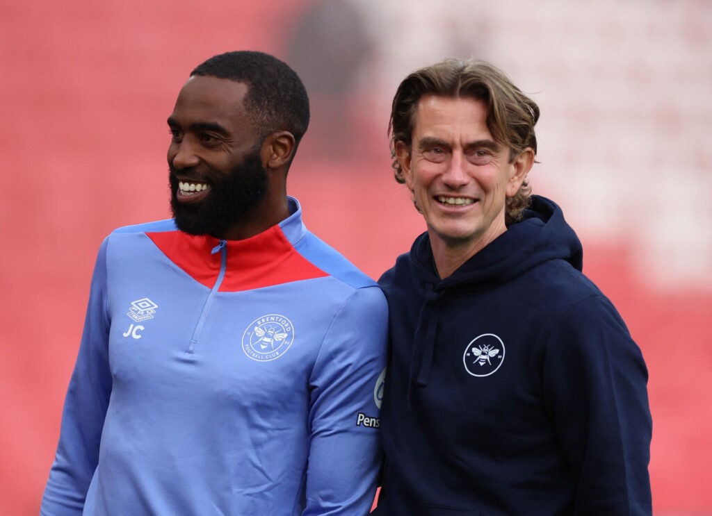 Justin Cochrane sammen med Thomas Frank.