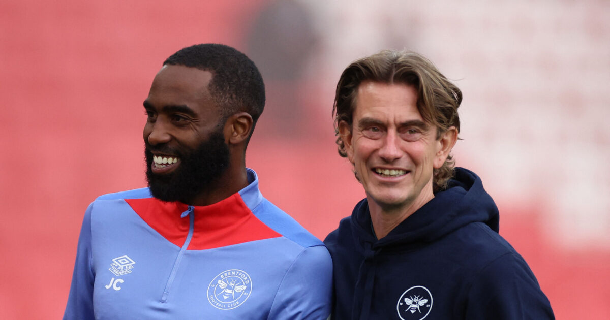 Medie: Frank får vigtig assistent med til Spurs – Hvad med Nørgaard? Justin Cochrane sammen med Thomas Frank. Foto: Ritzau Scanpix/REUTERS