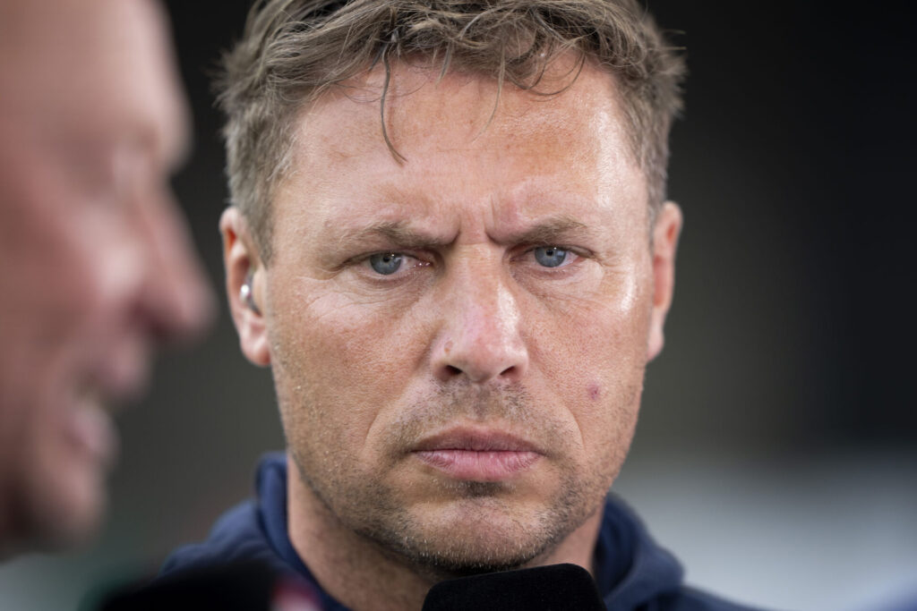 Menno van Dam under et interview i tiden som AaB-cheftræner