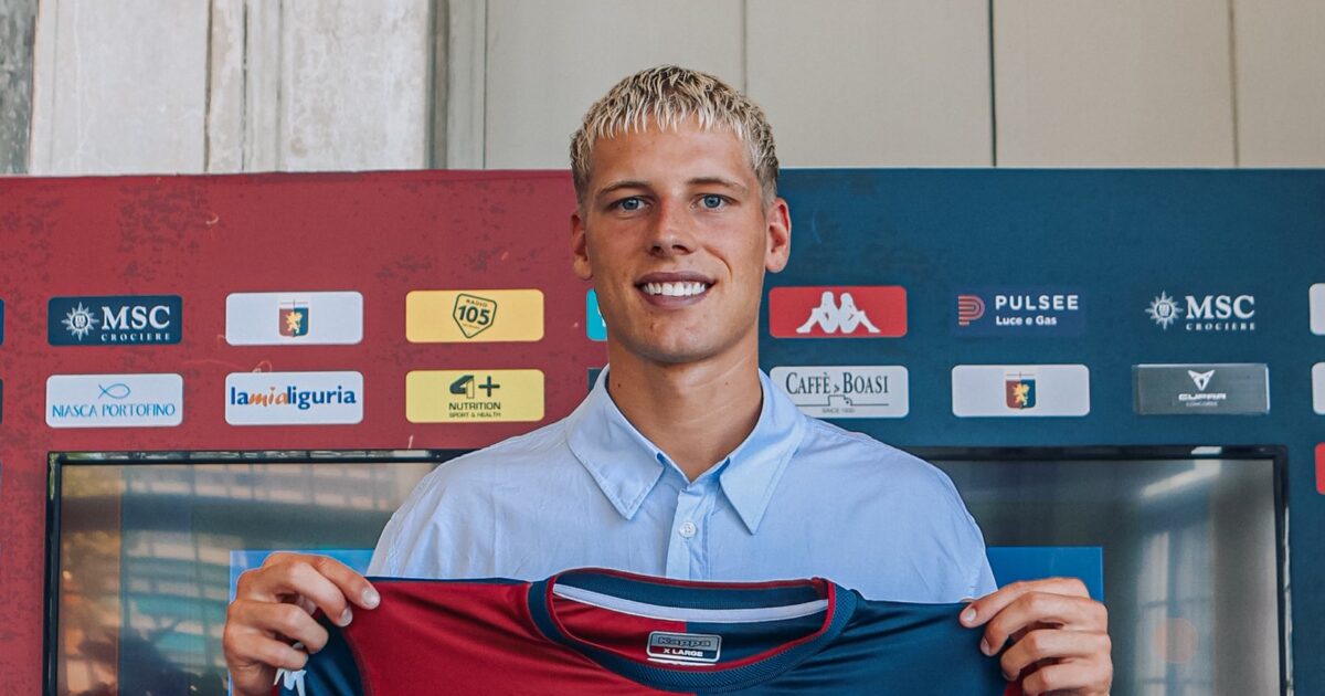 Officielt: Grønbæk skifter til italiensk  midterklub Foto: Genoa