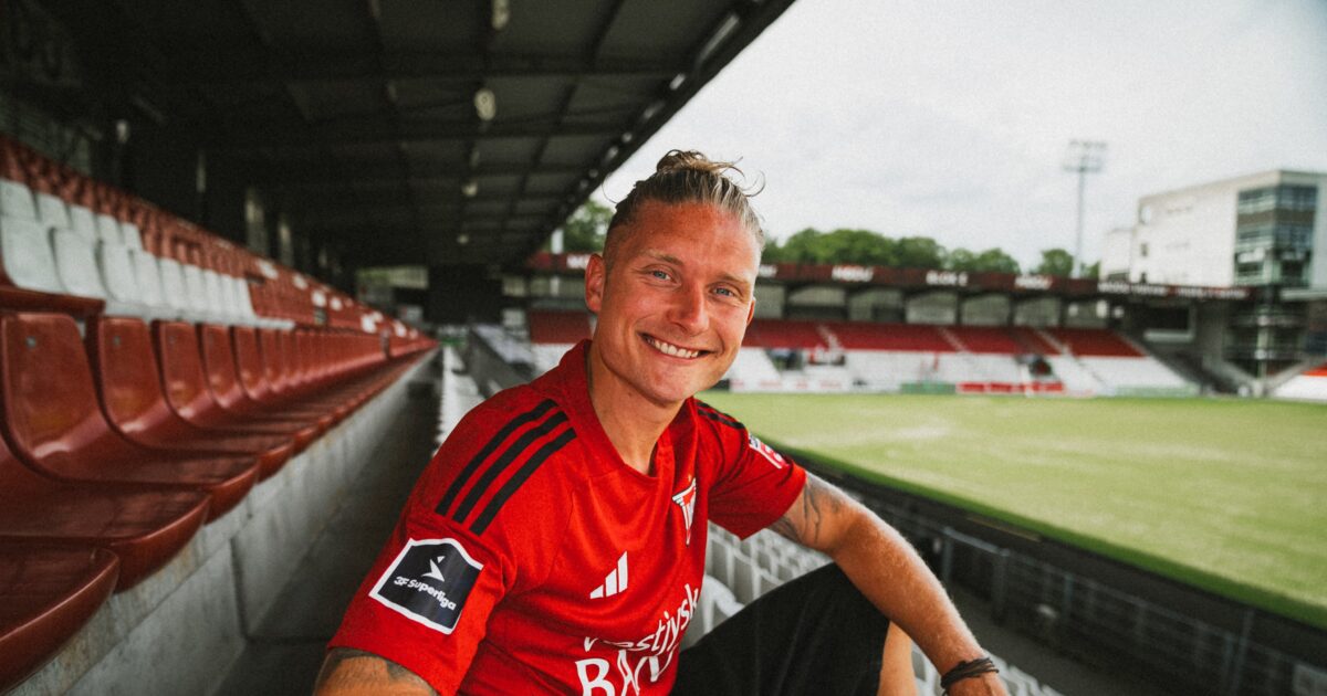 Vejle jubler: Sørensen bliver et stærkt kort for trænerstaben Foto: Oliver Dinesen/ Vejle Boldklub