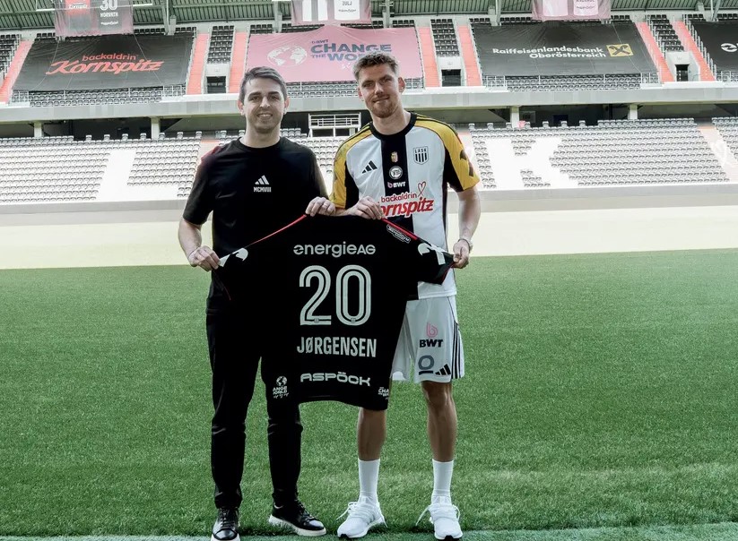 Kasper Jørgensen på banen i Linz.