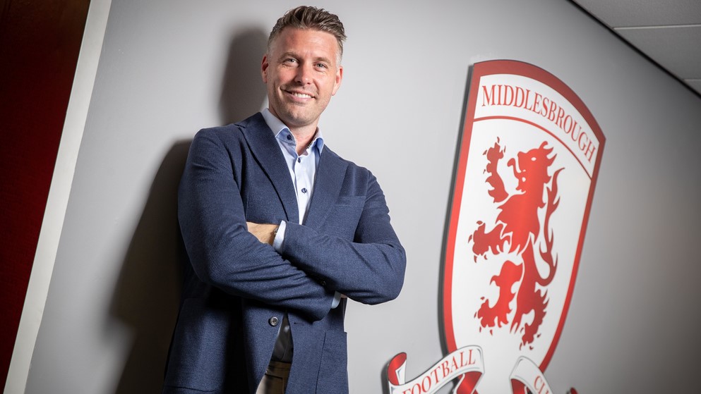 Rob Edwards præsenteres i Middlesbrough.