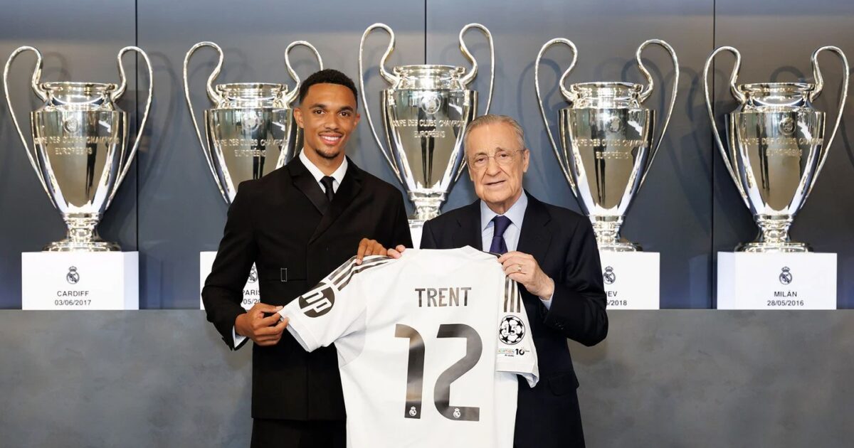 Trent overrasker alt og alle under sin Real Madrid-præsentation Foto: Real Madrid CF