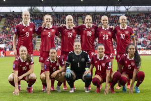Det danske kvindelandshold.