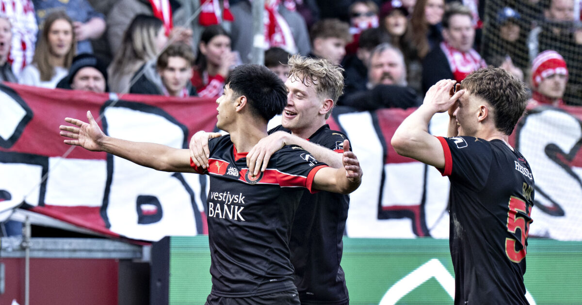 FCM-stjernes drøn er kårets til årets mål i Superligaen: Se det her Foto: Henning Bagger/Ritzau Scanpix