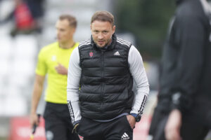 Ivan Prelec under en kamp i spidsen for Vejle Boldklub.